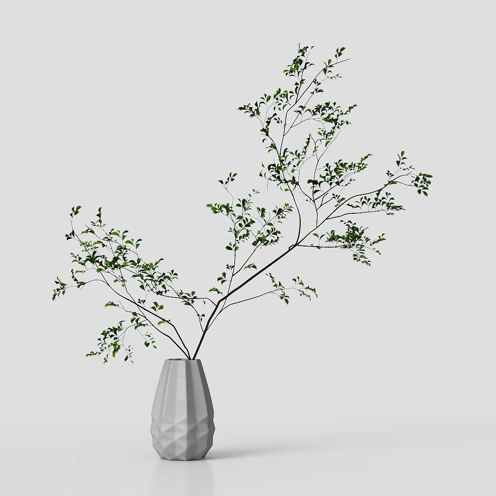 New Chinese-style Tea Room Potted Plants