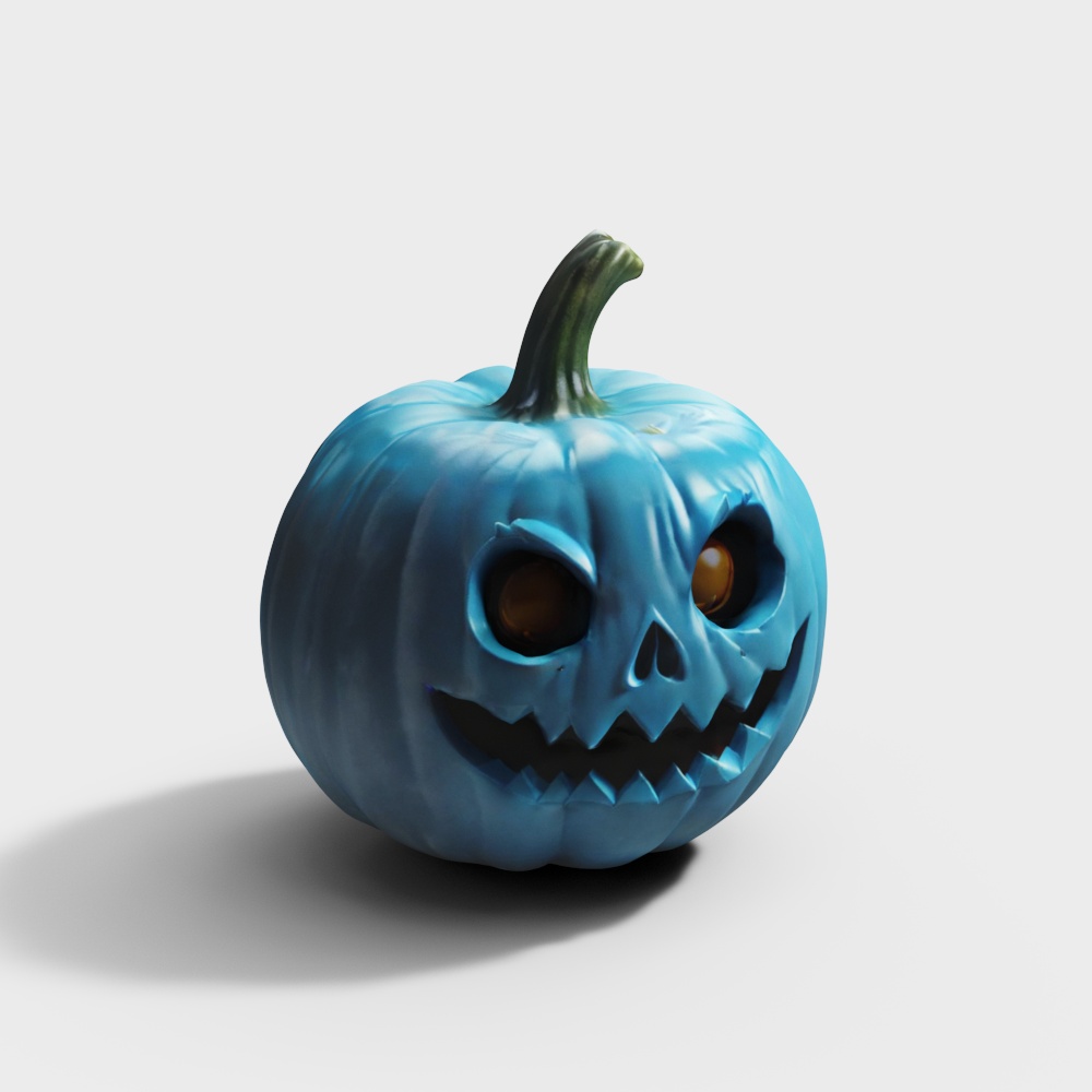 Additional Information Blue Pumpkin Halloween Decoration