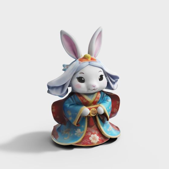 Enchanting Bunny Girl 3D Model for Creative Projects