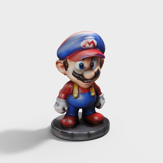 Vibrant Mario 3D Model for Kids' Toys and Games