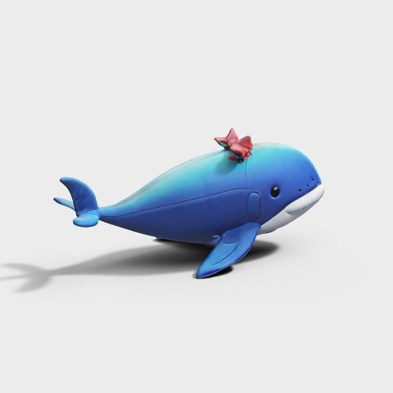 Low Poly Dolphin 3D model