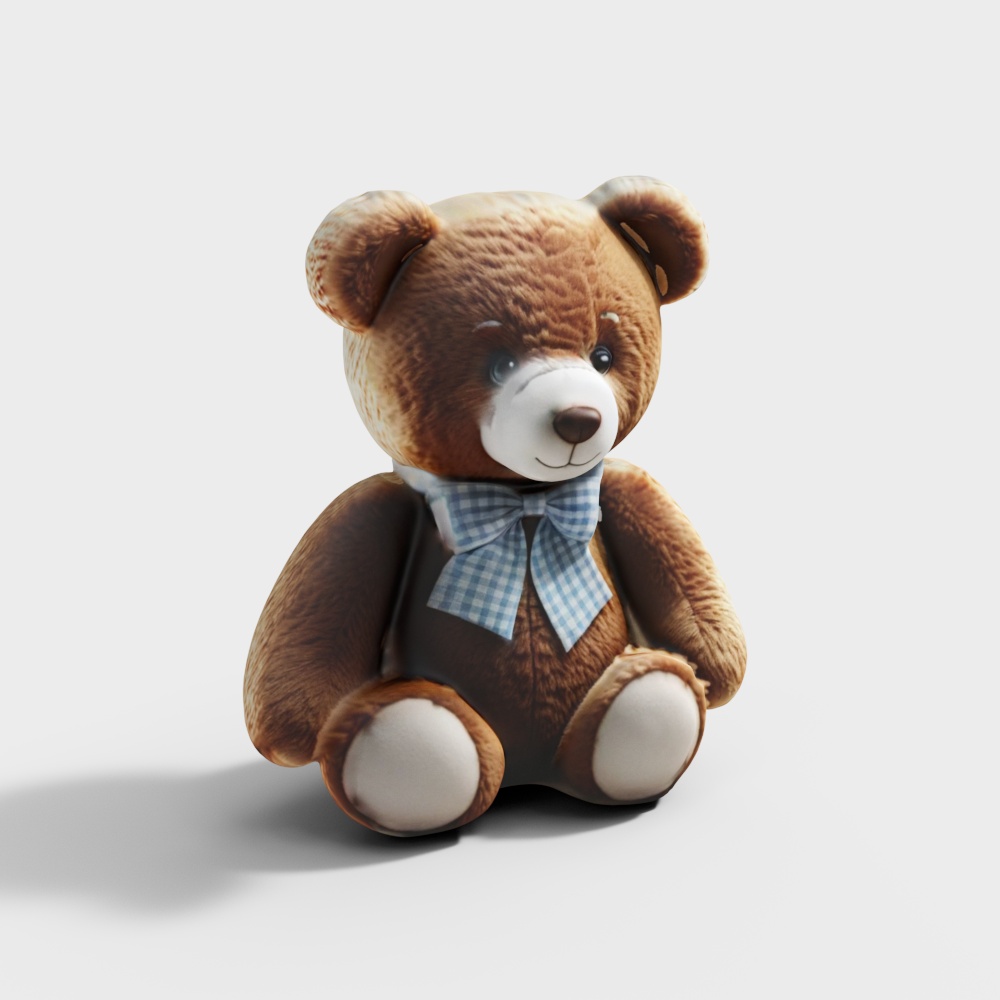 Cute 3D Teddy Bear Model - Yoyo