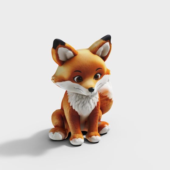 Charming Forest Fox 3D model