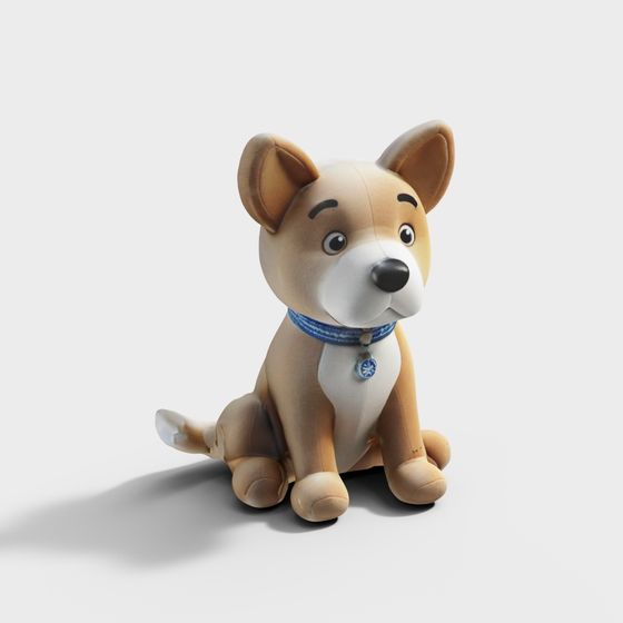 Charming Buddy the Corgi 3D model