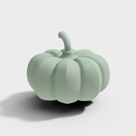 Charming Low-Polygon Pumpkin 3D model for Creative Projects