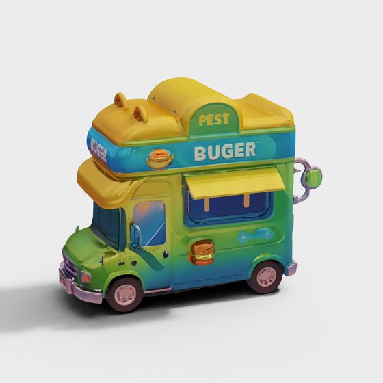 Pest Buger Food Truck 3D model