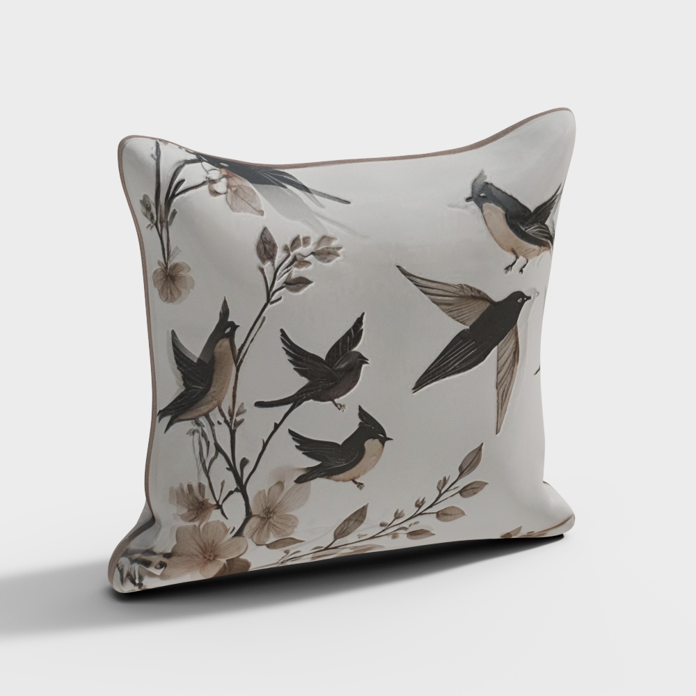 French Flower Pillow
