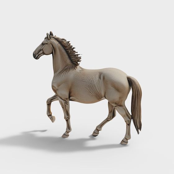 Galloping Stallion 3D model
