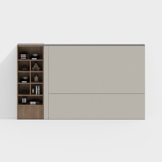 City Corner Bookshelf 3D model