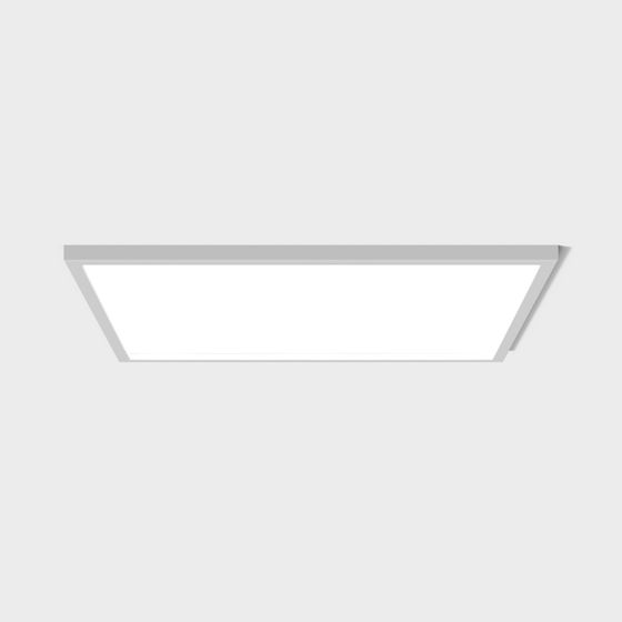 Modern Bathroom White Grid Light Heater 3D Model in Gray