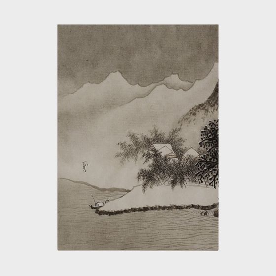 Ink Wash Jiangnan 3D Model for Creative Projects