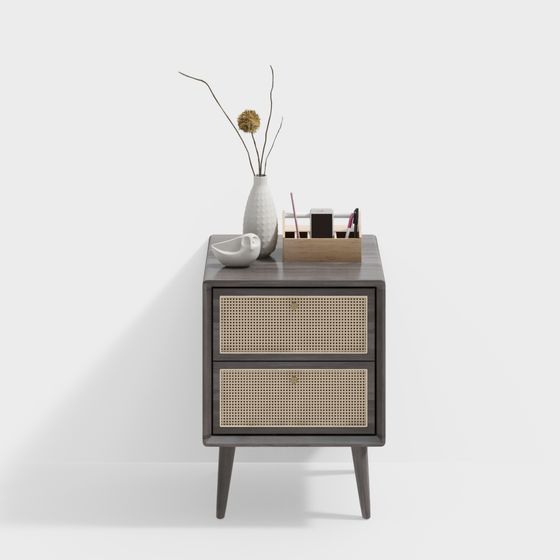 Stylish Nightstand 3D Model for Modern Interiors