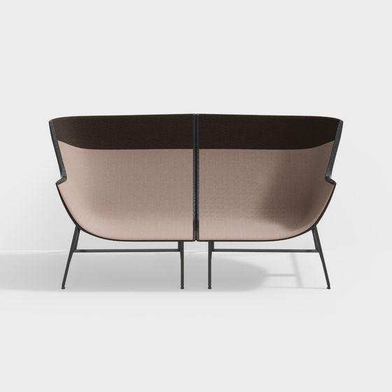 Stylish Low-Polygon Sofa 3D model for Creative Projects