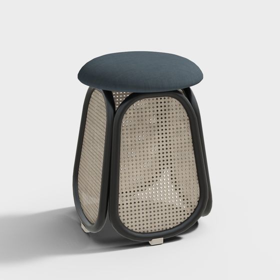 Round Comfort Stool 3D model