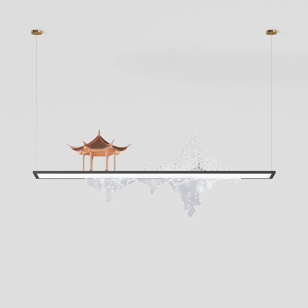 New Chinese-Style Study Room Pendant Lamp