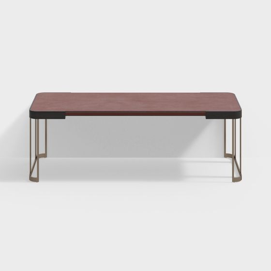 New Chinese-Style Brown Study Desk
