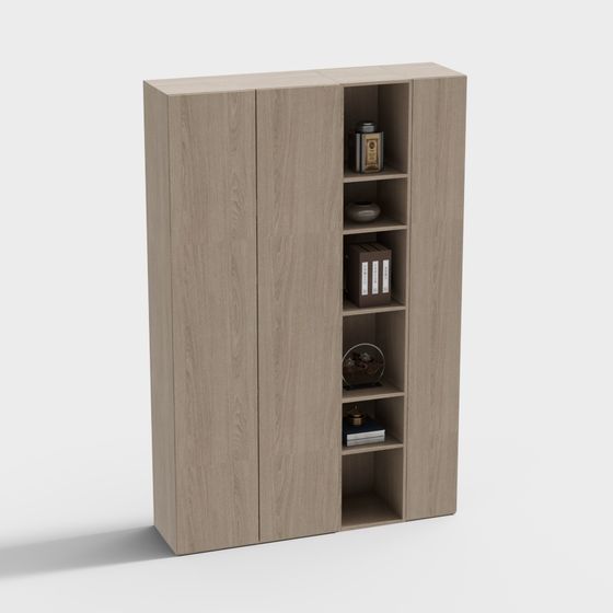 Urban Bookshelf 3D model for Modern Interiors