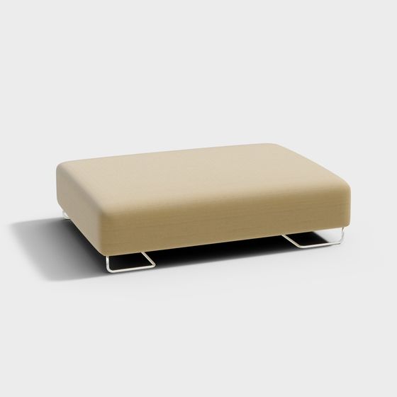Urban Comfort Ottoman 3D model for Modern Spaces