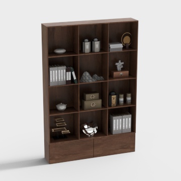 Neo-Chinese Style Tea Room Display Cabinet