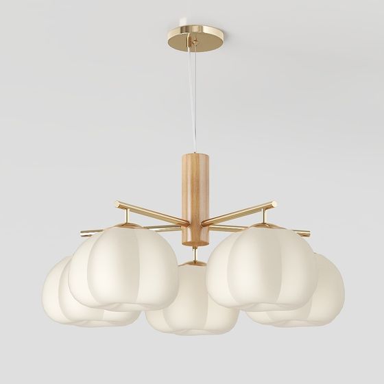 Stylish Cloud Pendant Light 3D model for Contemporary Spaces