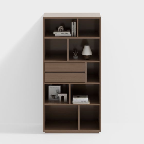 Zeyi--ชั้นวางหนังสือไม้ต้นแบบ