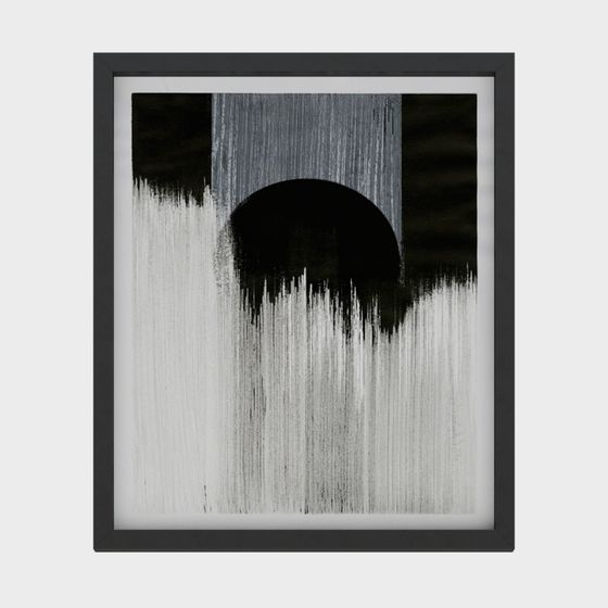 Ink Rain 3D Model - Abstract Visual Experience