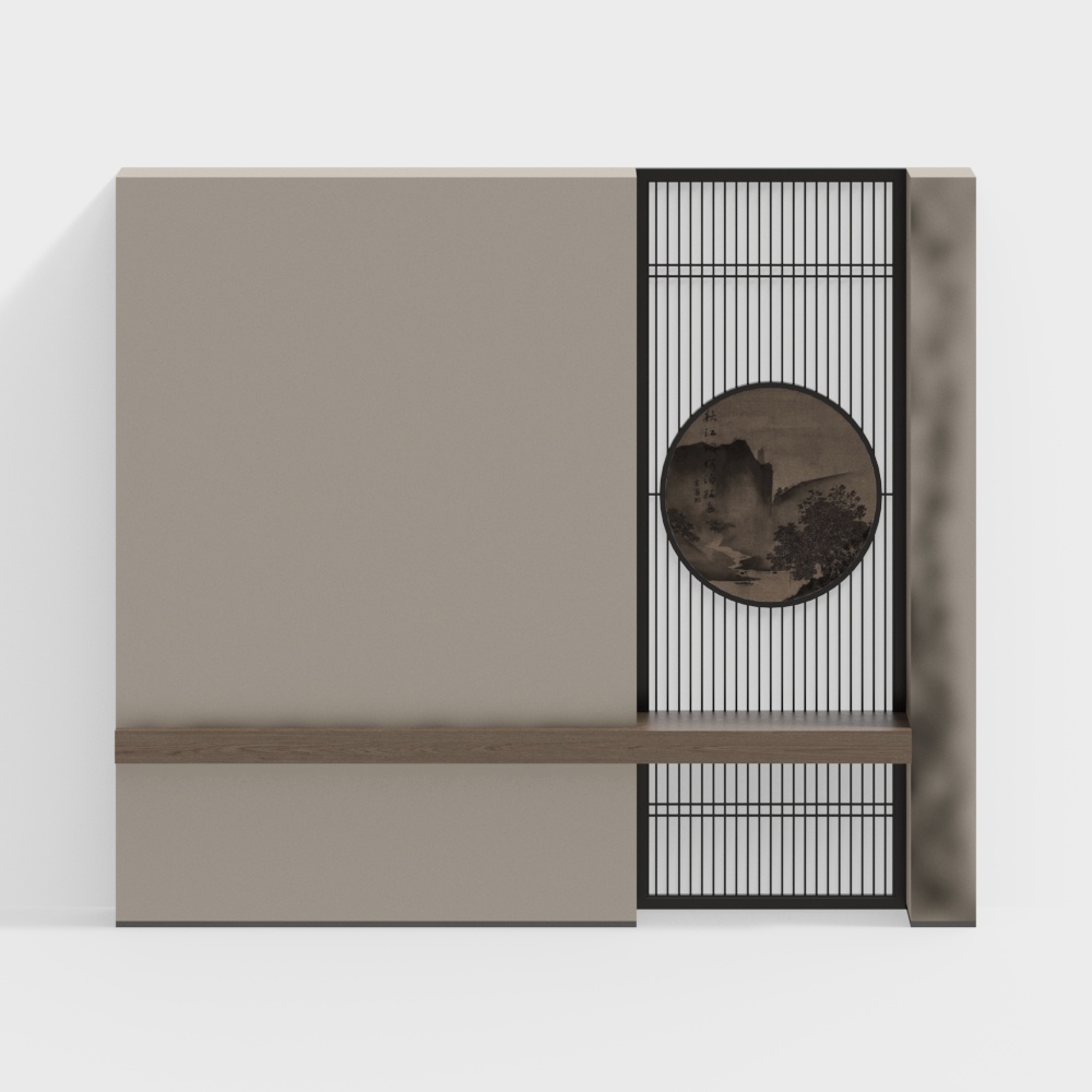 New Chinese Song-style Tea Room Foyer Partition