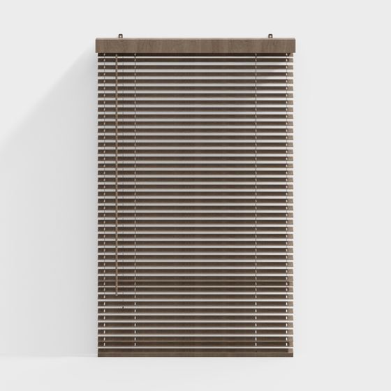 Elegant Wooden Blinds 3D model for Creative Spaces