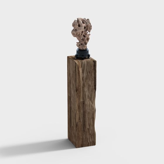 Natural Pillar 3D model - Unique Forest Art