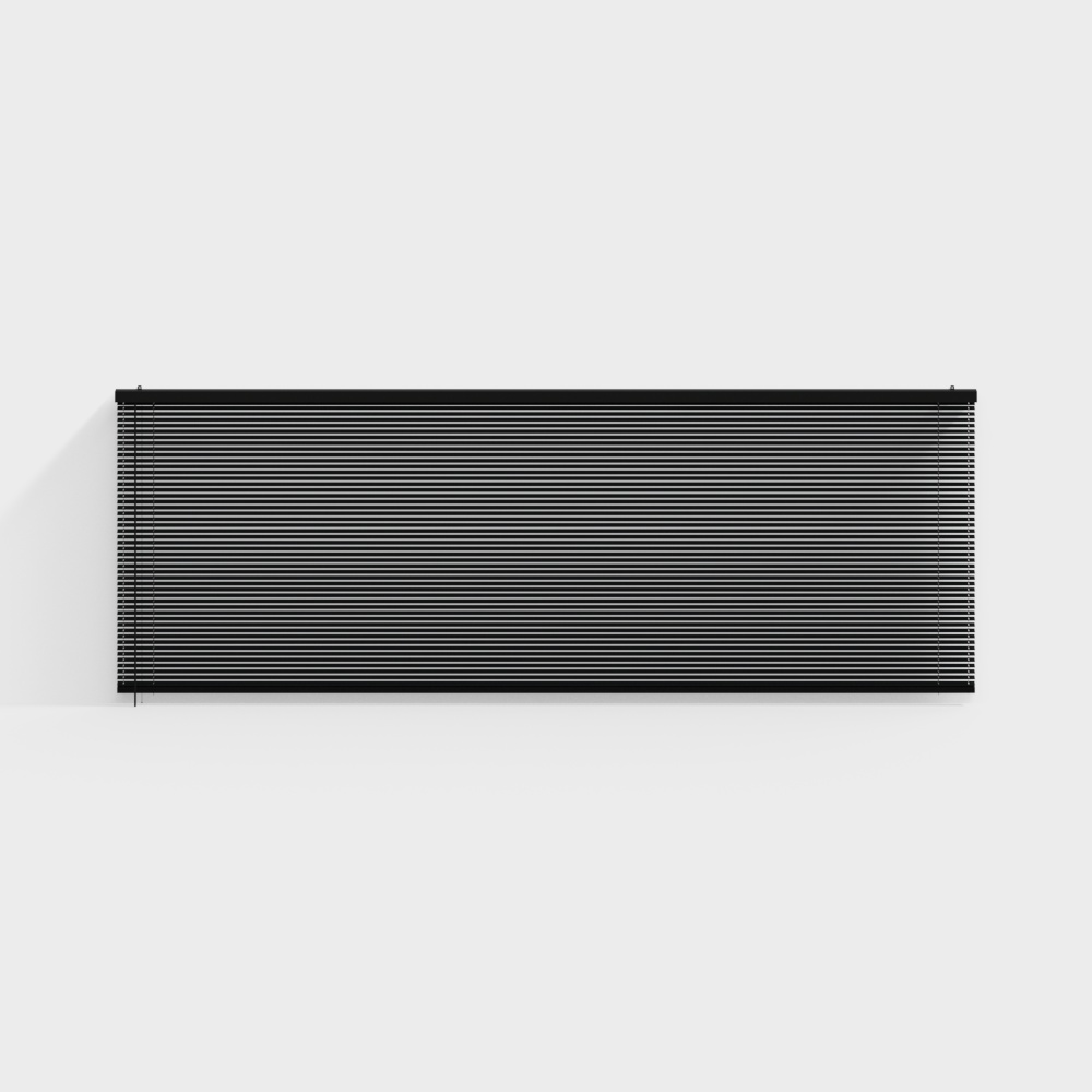 Neo-Chinese Style Tea Room Black Roller Curtain