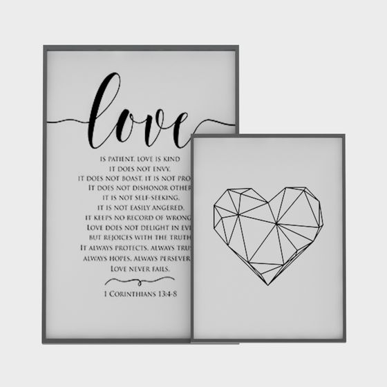 Love and Heart 3D model