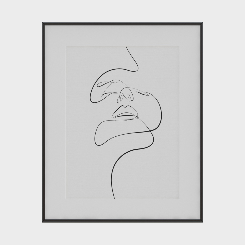 Minimalist Line Decorative Painting