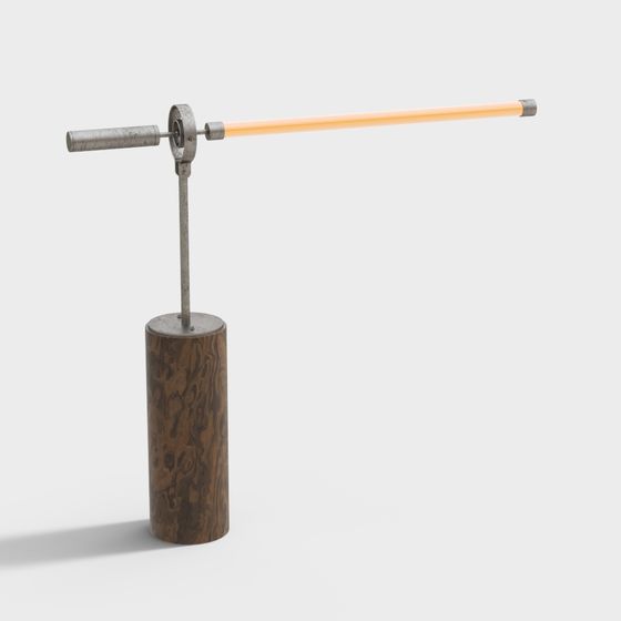 Vintage Industrial Table Lamp 3D model