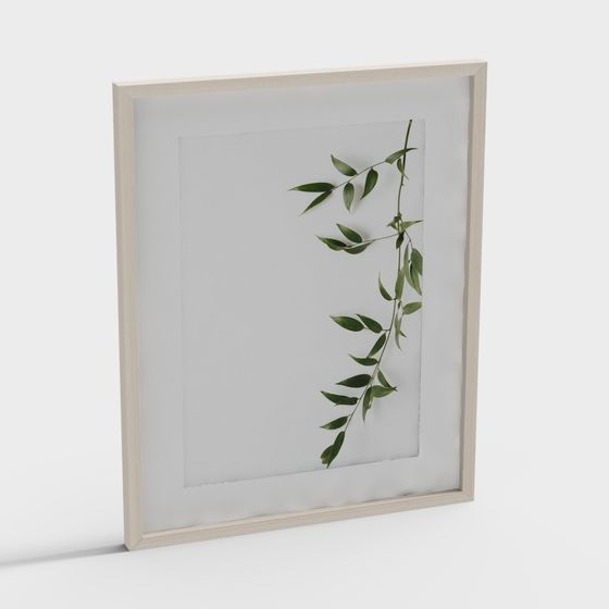 Natural Frame 3D model for Modern Interiors