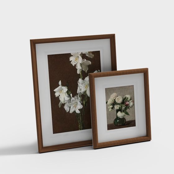 Brown Decorative Painting Frame Ornament