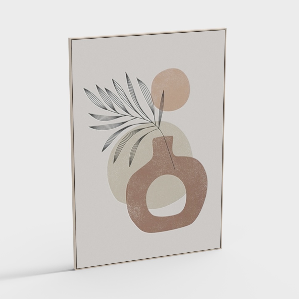 Peinture décorative moderne pour salon