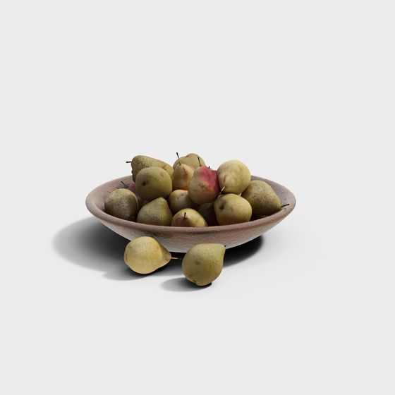 Country Fruit Bowl 3D Model