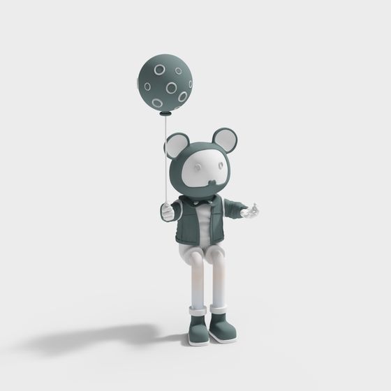 Charming Balloon Buddy 3D model