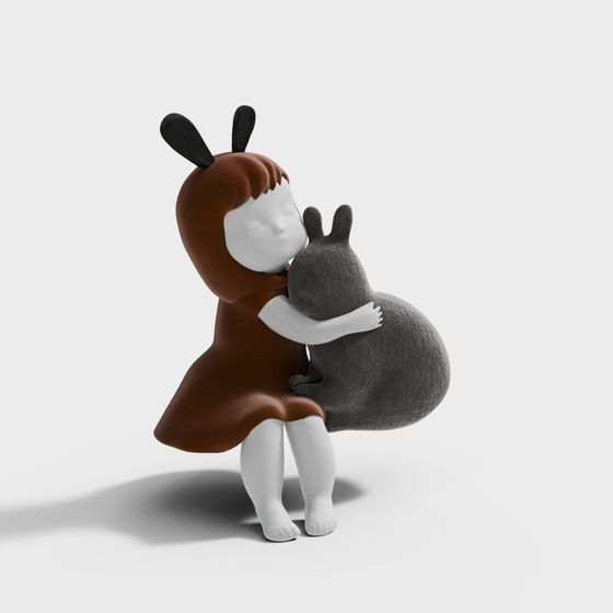 Hug Time 3D model
