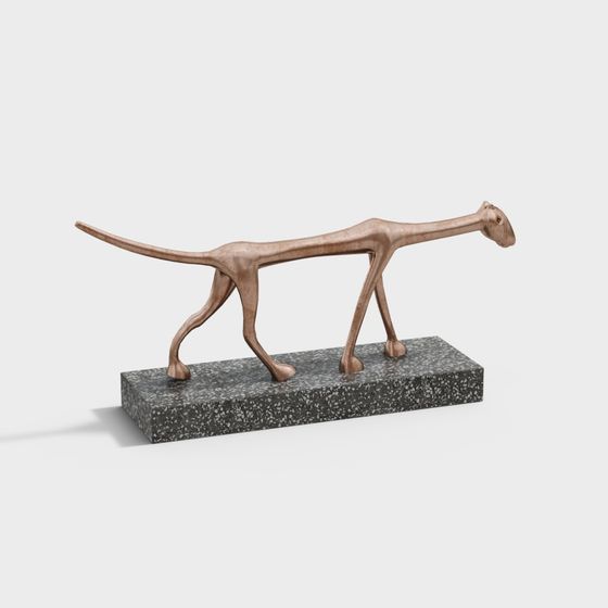 Walking Elegance 3D Model for Creative Projects