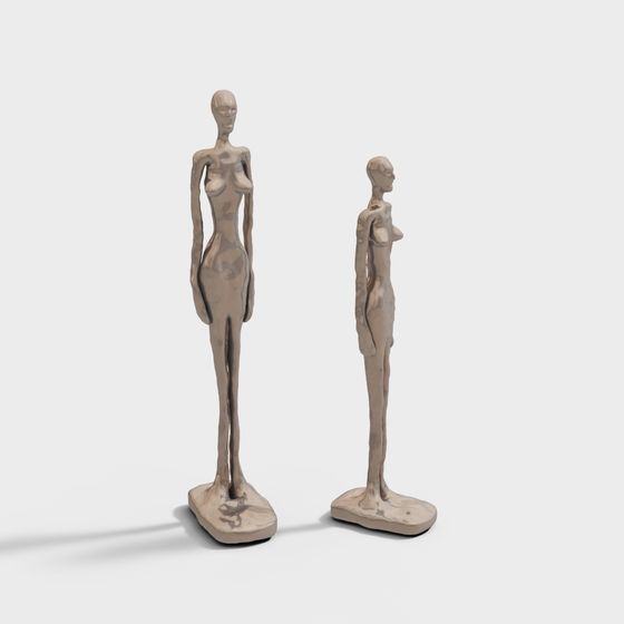 Abstract Human Sculpture 3D model
