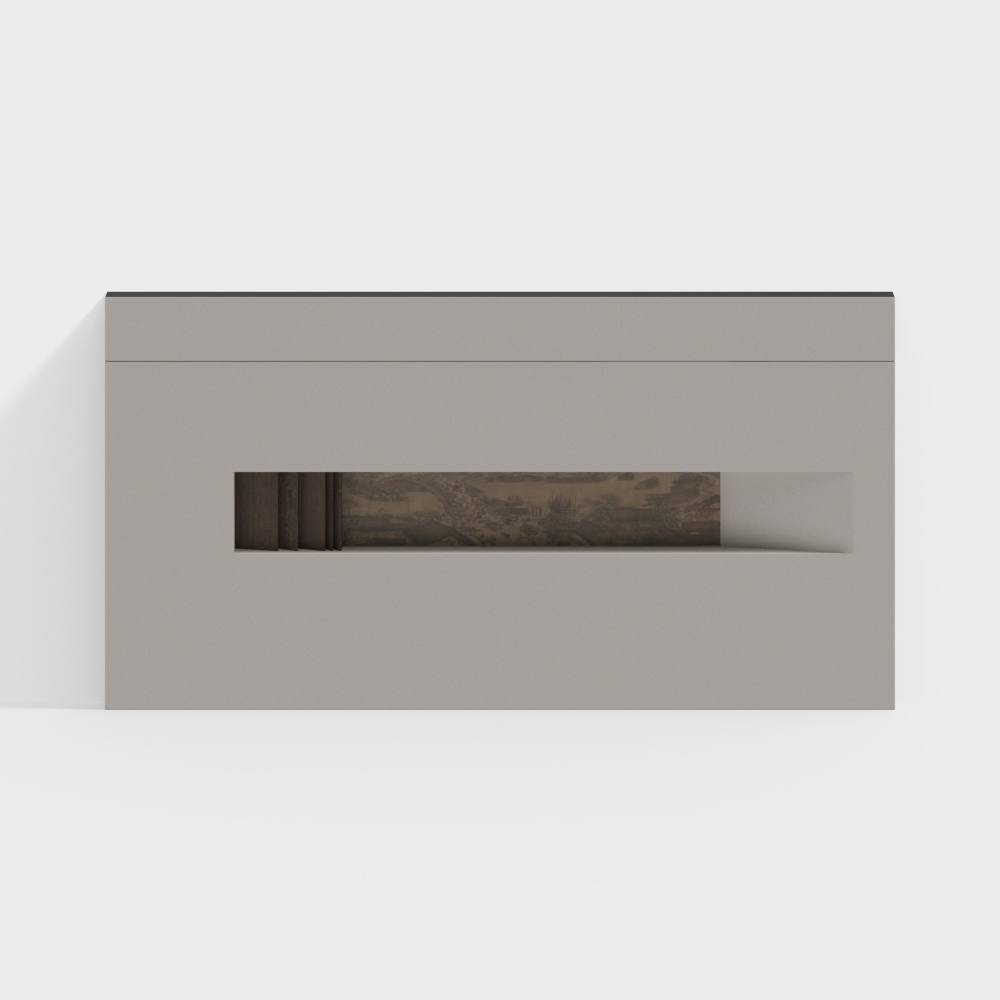 New Chinese Song-Style Tea Room Background Wall