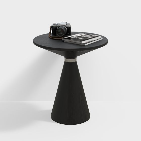 Sleek Minimalist Round Table 3D model
