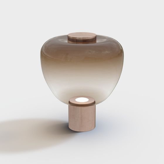 Stylish Glass Lampshade 3D Model