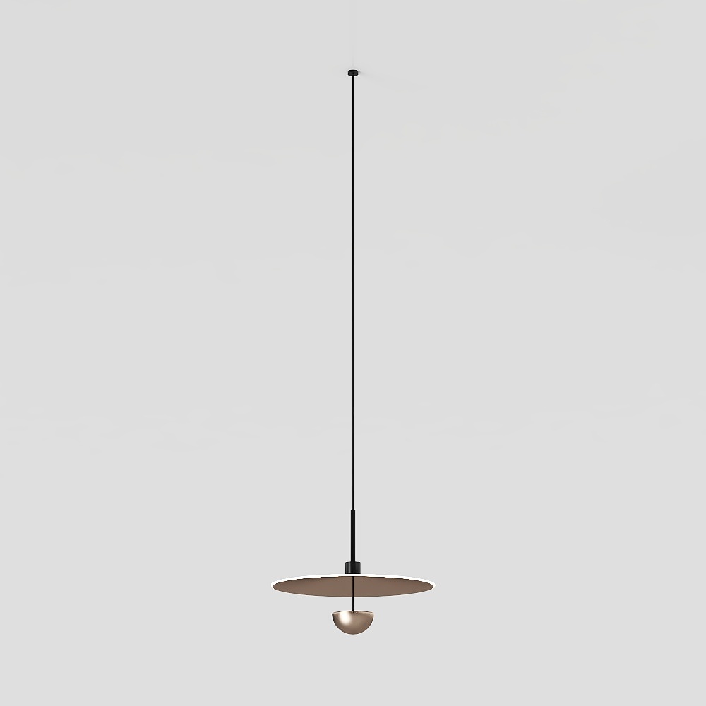 Modern Low-Poly Chandelier 3D Model – Gold & Black Design