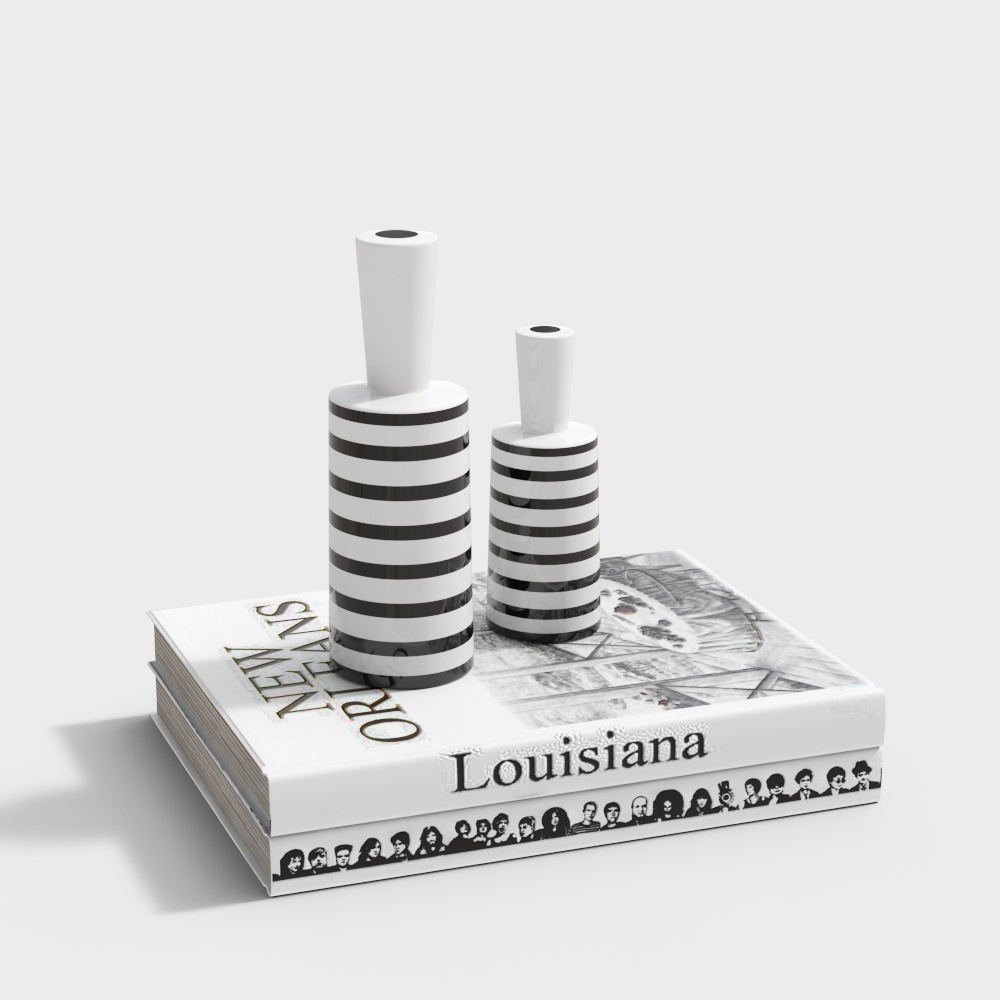 モダンな本のアクセサリーと装飾セット