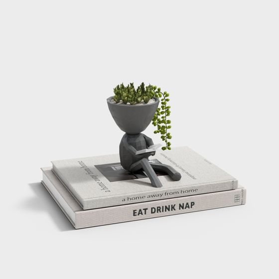 Minimalist Reading Nook 3D model