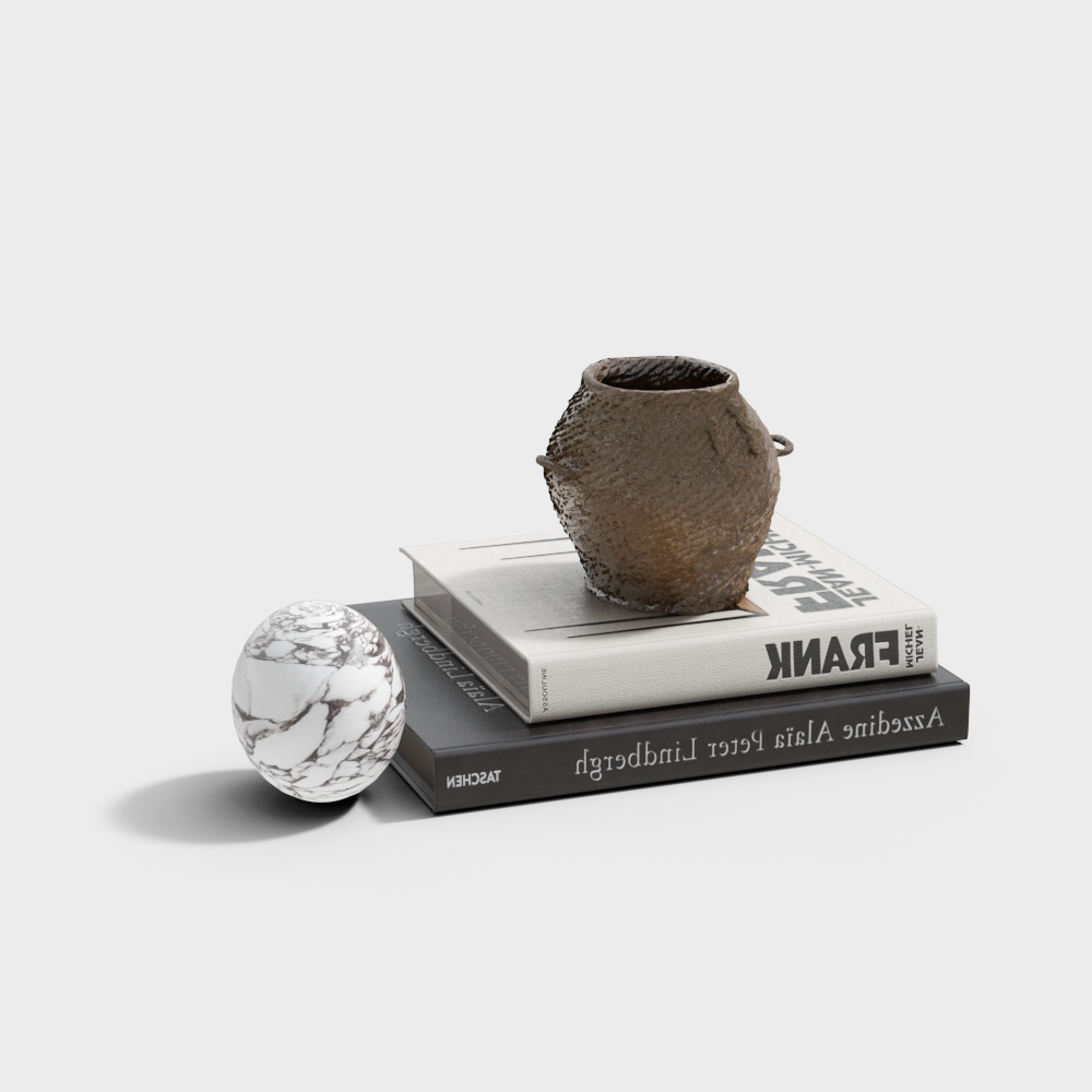 Modern Book Accessories and Ornaments Set