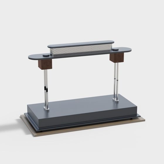 Futuristic City Bridge 3D model