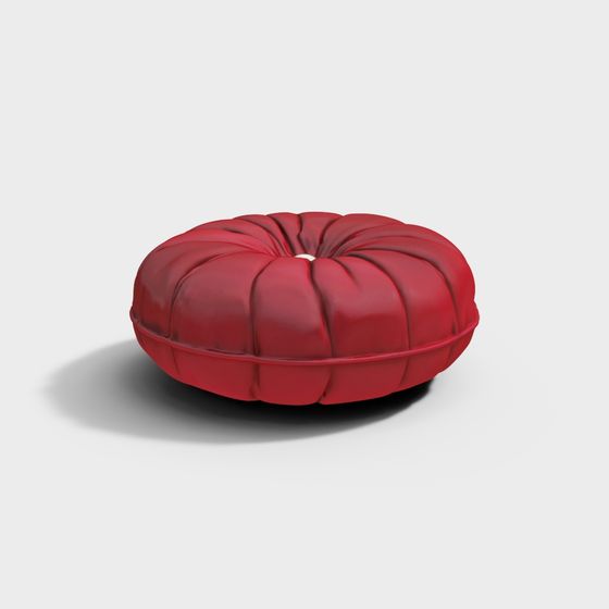 Stylish Folding Round Stool 3D model